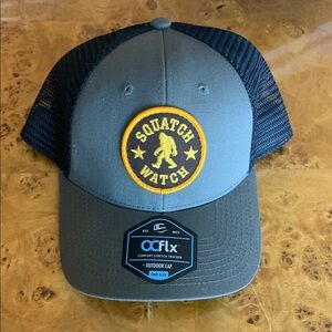 Gray Squatch Watch Mesh Trucker Hat NEW NWT